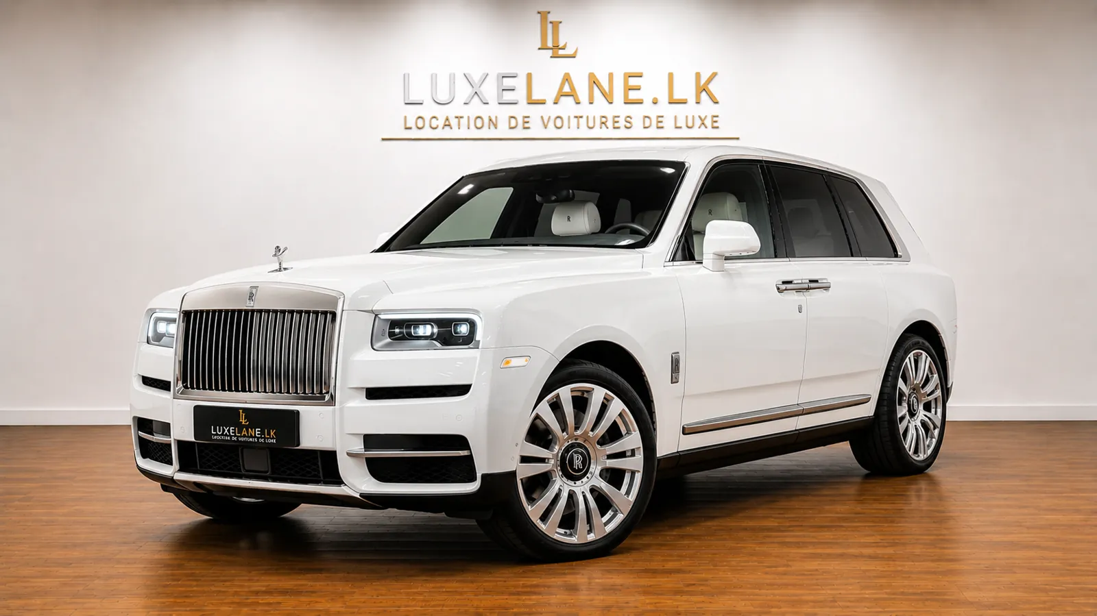 Rolls-Royce Cullinan blanc pour mariage