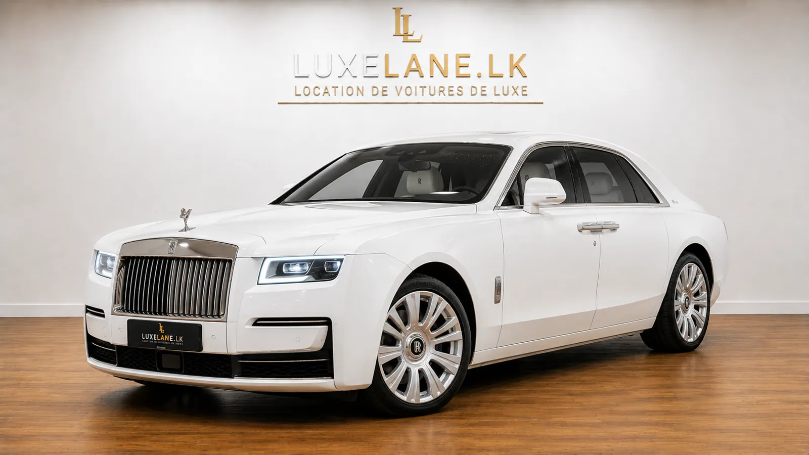 Rolls-Royce Ghost blanche pour mariage